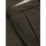 Ombre Men's REGULAR FIT chino pants with fine texture - dark green | shoptok.hr