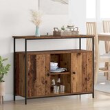 vidaXL Strani šal Star les 100 x 35 x 80 cm Konstruiran les | Shoptok.si