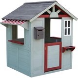  otroška igralna hiška fsc jelka 109 cm x 112 cm x 137 cm sivo-rdeče-bela Cene