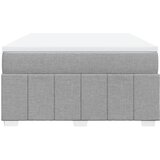  Krevet box spring s madracem svjetlosivi 140x200 cm od tkanine Slike