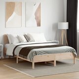 Maison Chic Posteljni okvir - Dvoposteljna postelja - Zakonska postelja brez vzmetnice 150x200 cm trdna borovina-J10960, (21775759) | Shoptok.si