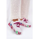 VINCEZA Women's Leather Sneakers On Patterned Platform | shoptok.hr