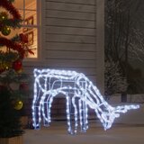 vidaXL Zložljiva figura severni jelen s 144 hladno belimi LED lučkami | Shoptok.si