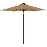  Vrtni suncobran s čeličnom šipkom smeđesivi 225 x 225 x 212 cm | shoptok.hr
