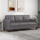 vidaXL Trosed siv 180 cm umetno usnje Cene