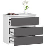 AKORD Cl3 Nočna Omarica, Bela/Siva, (5000332065) | Shoptok.si