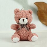 Teddy Bear Plush Keychain Pendant Decoration Pink 8cm | Shoptok.si