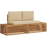  Set vanjskih sofa s jastukom 2 Komad Prirodna i bež | shoptok.hr