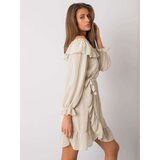 Och Bella Dress-TW-SK-BI-1203.72P-light beige | Shoptok.si