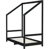  Za dječji krevet crni 70 x 140 cm od masivne borovine | shoptok.hr