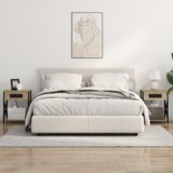 vidaXL Nočna omarica sonoma hrast 41 x 31 x 51 cm Konstruiran les | Shoptok.si