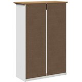  Stalak za cipele "BODO" bijela i smeđa 80x35x118 cm | shoptok.hr