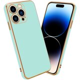 Cadorabo Ohišje, združljiv z Apple v sijajni metini zeleni barvi - Zlato - zaščitno prevleko iz fleksibilnega silikona TPU in z zaščito pred kamero, (20603063) Cene