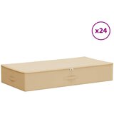  Kutija za spremanje 24 pcs Krem 90 x 48 x 15 cm Netkana tkanina | shoptok.hr
