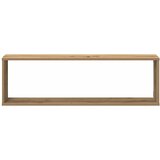  Kockaste zidne police 4 kom boja hrasta 100x15x30 cm drvene | shoptok.hr
