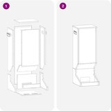 vidaXL Hranilnica za jelene srebrna 28 x 30 x 80 cm Cinkana jeklena | Shoptok.si