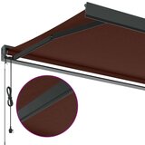 Tenda na automatsko uvlačenje smeđa 350 x 250 cm | shoptok.hr