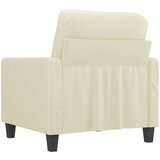 vidaXL Fotelj krem 60 cm umetno usnje | Shoptok.si