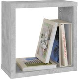  Stenske police kockaste 2 kosa betonsko sive 30x15x30 cm, (20915703) | Shoptok.si