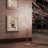  Drvo bijele breze sa 128 toplih bijelih žarulja 220 cm | shoptok.hr