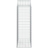vidaXL Gabionska košara s lukom 100x50x140/160 cm pocinčano željezo | shoptok.hr