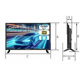 Manta TV LED 24" HD, 220V+12V, HDMI, USB, CI+, COAX, miniAV, DVB-C/T2 24LHN124D | shoptok.hr