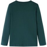  Dječja majica dugih rukava tamnozelena 92 | shoptok.hr