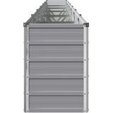  Povišeni vrtni krevet Siva 480 x 40 x 55 cm | shoptok.hr