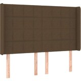 Krevet box spring s madracem LED tamnosmeđi 140x190 cm tkanina | shoptok.hr