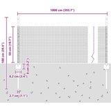vidaXL Set vrtne ograje Set 2 Pocinkano jeklo Velika Vzdržljiva | Shoptok.si