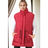 Dewberry Z6747 WOMEN'S VEST-BURGUNDY-1 Cene