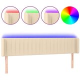  LED posteljno vzglavje krem 203x16x78/88 cm blago, (20951902) | Shoptok.si