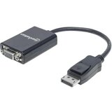 Manhattan 151962 DisplayPort / VGA adapter [1x muški konektor DisplayPort - 1x ženski konektor vga] crna UL certificiran 15.00 cm | Eponuda.ba