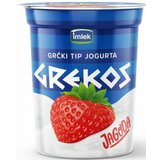 Mlekara Subotica grekos grčki tip jogurta sa jagodom 400g čaša cene