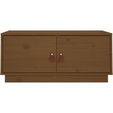 Maison Chic Klubska mizica - kavna mizica - Nizka mizica medeno rjava 80x50x35 cm trdna borovina, (21754357) Cene