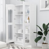  Vitrina bijela 82,5 x 30,5 x 150 cm konstruirano drvo | Eponuda.com