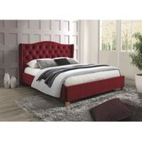  Tapecirani krevet ASPEN 200*160 cm - baršun - bordo | shoptok.hr