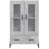  Visoka komoda boja betona 69,5 x 31 x 115 cm konstruirano drvo | shoptok.hr