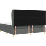  Postelja s vzmetnico Temno Siva 200x200 cm Tkanina, (22051203) | Shoptok.si