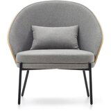 Kave Home Siv/v naravni barvi fotelj Eamy – | Shoptok.si