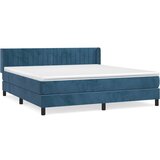 Maison Chic Box spring postelja - Vzmetna postelja z vzmetnico temno modra 180x200 cm žamet SL21290, (21892990) | Shoptok.si