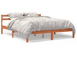  The Living Store Posteljni okvir brez vzmetnice vošč. rjav 180x200 cm borovina - Posteljni Okvir, (21501587) | Shoptok.si