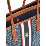 Tommy Hilfiger Nakupovalna torba 'Monoplay' marine / opal / konjak / bela | Shoptok.si