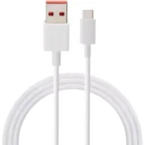 USB kabal Tip C 1m pleteni bijeli