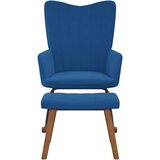  The Living Store Gugalni stol s stolčkom moder žamet - Gugalni Stol S Stolčkom, (21455012) | Shoptok.si