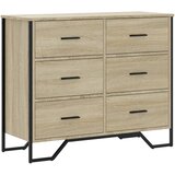  Komoda boja hrasta sonome 91x35,5x74,5 cm konstruirano drvo | shoptok.hr