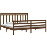  Za krevet od masivnog drva boja meda 200 x 200 cm | shoptok.hr