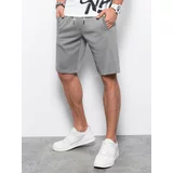 Ombre Men's short shorts with pockets - gray