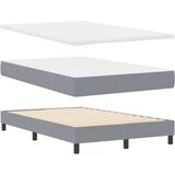  Postelja z vzmetnico z vzmetnico Svetlo siva 120 x 200 cm blago, (5000128679) | Shoptok.si