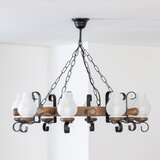  Brilagi - Luster na lancu TIMONA 8xE14/40W/230V prečnik 70 cm buk/orah | Eponuda.com